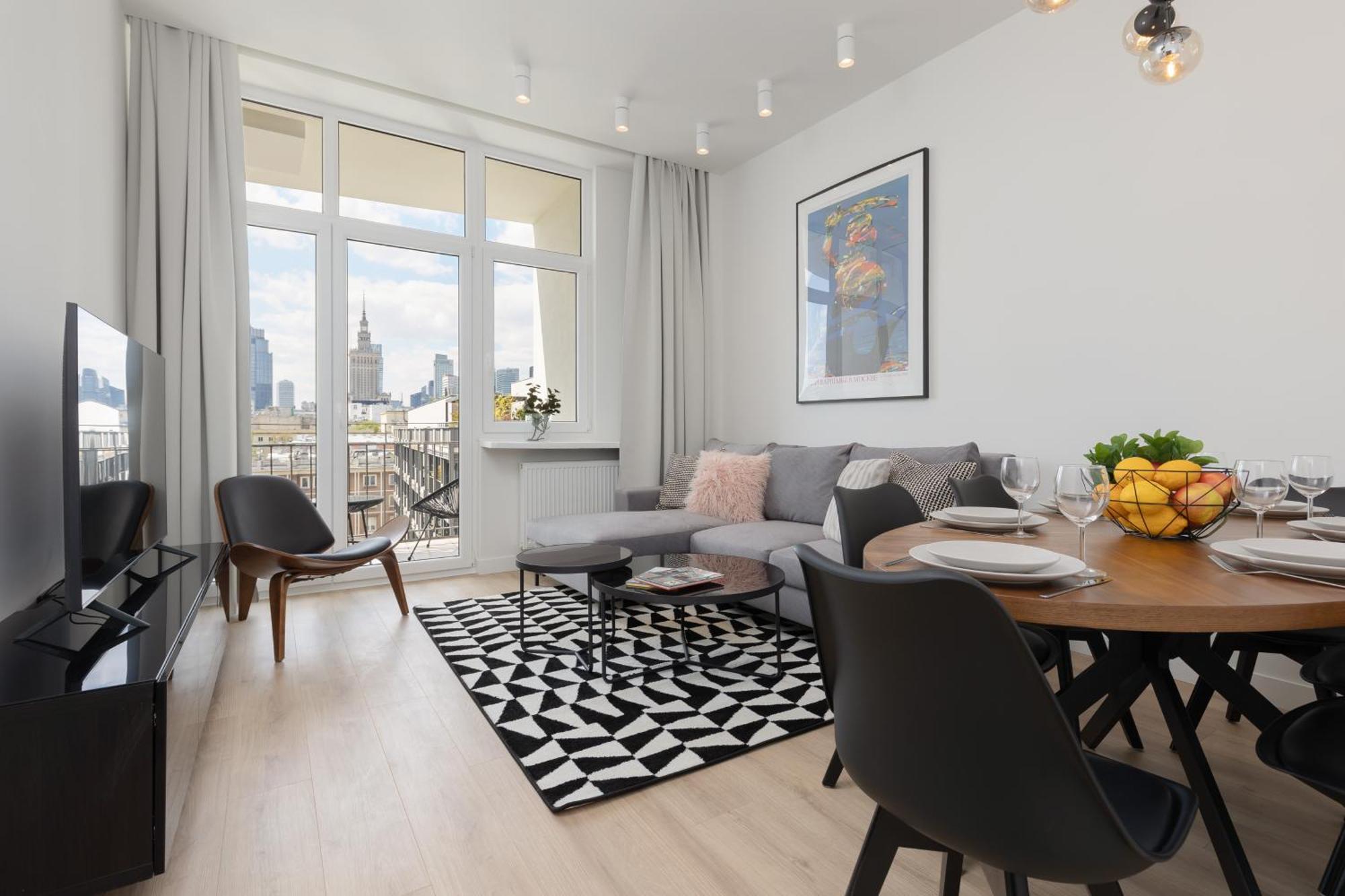 City Panorama Spacious Apartment By Renters Prestige Warsaw Exterior photo